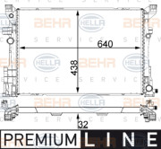 8MK 376 924-041 HELLA chladič motora 8MK 376 924-041 HELLA