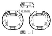 8DB 355 005-131 Sada brzdových čelistí Shoe Kit Pro HELLA