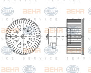 8EW 009 157-161 HELLA vnútorný ventilátor 8EW 009 157-161 HELLA