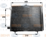 8FC 351 300-371 HELLA kondenzátor klimatizácie 8FC 351 300-371 HELLA