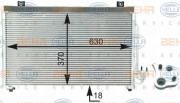 8FC 351 302-781 HELLA kondenzátor klimatizácie 8FC 351 302-781 HELLA