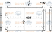 8FC 351 304-341 HELLA kondenzátor klimatizácie 8FC 351 304-341 HELLA