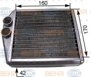 8FH 351 313-531 HELLA výmenník tepla vnútorného kúrenia 8FH 351 313-531 HELLA