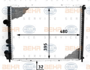 8MK 376 717-771 HELLA chladič motora 8MK 376 717-771 HELLA