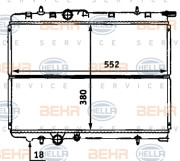 8MK 376 718-131 HELLA chladič motora 8MK 376 718-131 HELLA