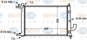 8MK 376 726-531 HELLA chladič motora 8MK 376 726-531 HELLA