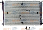 8MK 376 763-091 HELLA chladič motora 8MK 376 763-091 HELLA