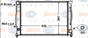 8MK 376 766-131 HELLA chladič motora 8MK 376 766-131 HELLA