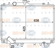 8MK 376 770-391 HELLA chladič motora 8MK 376 770-391 HELLA