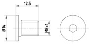 8DZ 355 209-021 Sroub, brzdovy kotouc HELLA