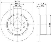 8DD 355 100-991 Brzdový kotouč HELLA