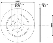 8DD 355 104-661 Brzdový kotouč PRO HELLA