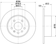 8DD 355 104-701 Brzdový kotouč PRO HELLA