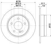 8DD 355 114-181 Brzdový kotouč PRO HELLA