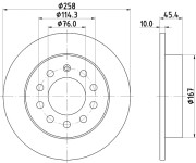 8DD 355 114-531 HELLA brzdový kotúč 8DD 355 114-531 HELLA