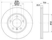 8DD 355 118-031 HELLA brzdový kotúč 8DD 355 118-031 HELLA