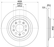 8DD 355 132-101 Brzdový kotouč PRO HELLA