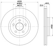 8DD 355 133-561 Brzdový kotouč PRO HELLA