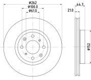 8DD 355 134-691 Brzdový kotouč PRO HELLA