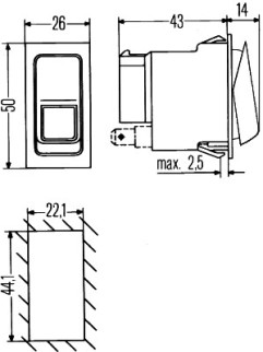 6EH 007 832-751 spínač HELLA