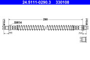 24.5111-0290.3 ATE brzdová hadica 24.5111-0290.3 ATE