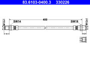 83.6103-0400.3 Brzdová hadice ATE