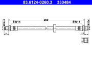 83.6124-0260.3 ATE brzdová hadica 83.6124-0260.3 ATE