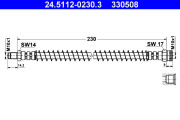 24.5112-0230.3 ATE brzdová hadica 24.5112-0230.3 ATE