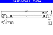 24.5232-0388.3 Brzdová hadice ATE
