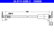 24.5111-0285.3 ATE brzdová hadica 24.5111-0285.3 ATE