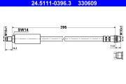 24.5111-0396.3 Brzdová hadice ATE