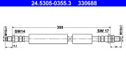 24.5305-0355.3 ATE brzdová hadica 24.5305-0355.3 ATE
