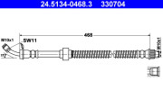 24.5134-0468.3 ATE brzdová hadica 24.5134-0468.3 ATE