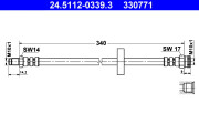 24.5112-0339.3 ATE brzdová hadica 24.5112-0339.3 ATE