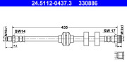 24.5112-0437.3 ATE brzdová hadica 24.5112-0437.3 ATE