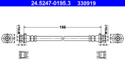 24.5247-0195.3 Brzdová hadice ATE