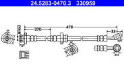 24.5283-0470.3 Brzdová hadice ATE