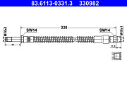 83.6113-0331.3 Brzdová hadice ATE