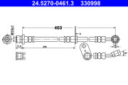 24.5270-0461.3 Brzdová hadice ATE