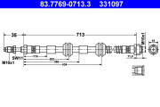 83.7769-0713.3 Brzdová hadice ATE