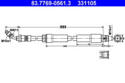 83.7769-0561.3 Brzdová hadice ATE