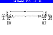 24.5260-0155.3 ATE brzdová hadica 24.5260-0155.3 ATE