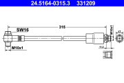 24.5164-0315.3 Brzdová hadice ATE