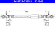 24.5239-0355.3 Brzdová hadice ATE