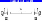 24.5235-0128.3 ATE brzdová hadica 24.5235-0128.3 ATE
