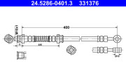 24.5286-0401.3 Brzdová hadice ATE