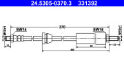 24.5305-0370.3 ATE brzdová hadica 24.5305-0370.3 ATE