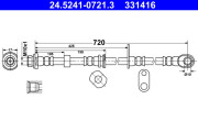 24.5241-0721.3 Brzdová hadice ATE