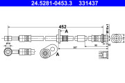 24.5281-0453.3 Brzdová hadice ATE