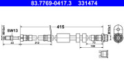 83.7769-0417.3 Brzdová hadice ATE